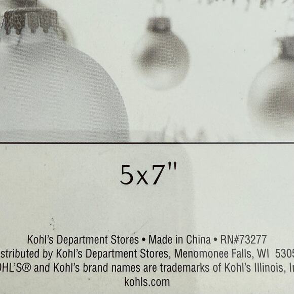 NIB Enameled Christmas/Holiday/Winter 5x7 Photo Frame Snowflakes Sparkle - Picture 4 of 8